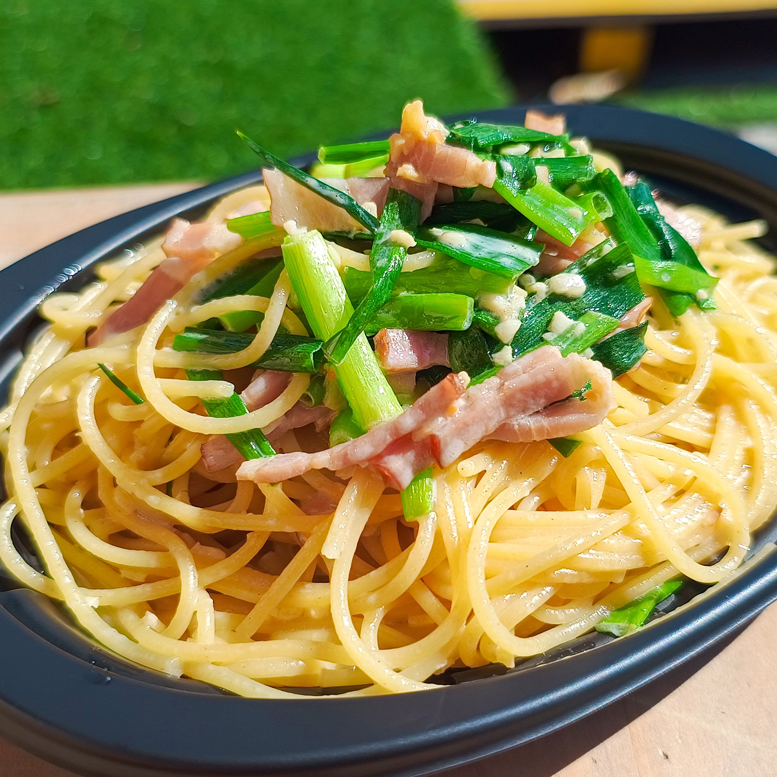 いわき青ねぎパスタ ガーリッククリーム